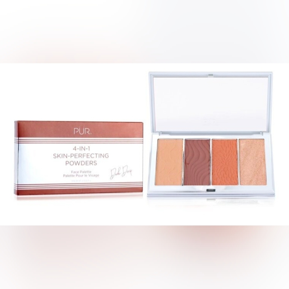 New! Pur 4-in-1 Skin Perfecting Powders, Face Palette, Dark Deep